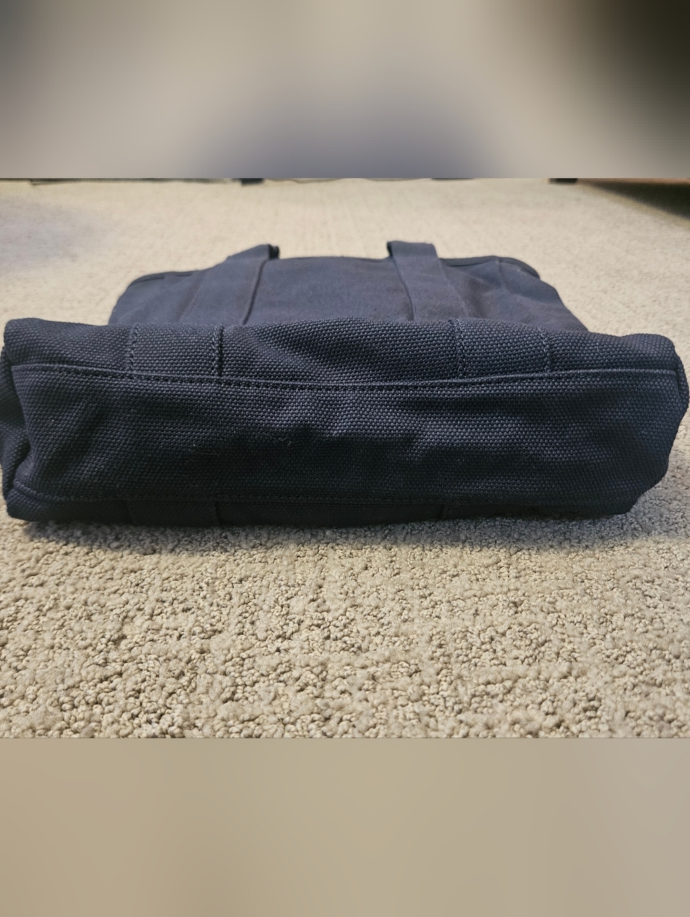 Tory Burch Canvas Midnight Blue Navy Mercer tote - Picture 9 of 11